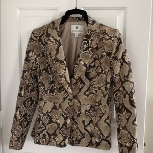 Pythons print blazer